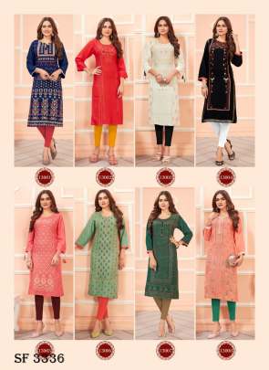 TIARA VOL - 6 Designer Kurti In 8 Design By Hinaya