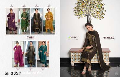 TUMBAA - ZARI Suit In 7 color By Vinay Fashion LLP