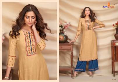 Tunik house Fashion Vol 2 Designer Kurti With Palazzo Collection