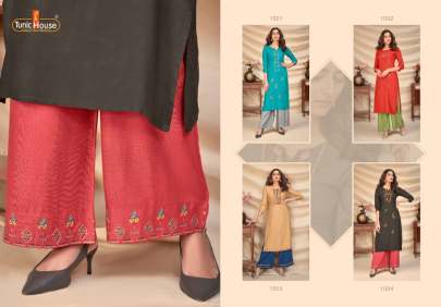 Tunik house Fashion Vol 2 Designer Kurti With Palazzo Collection