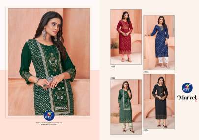 Vitara Fashion Marvel 2 Designer  Kurti With  Pent Collection