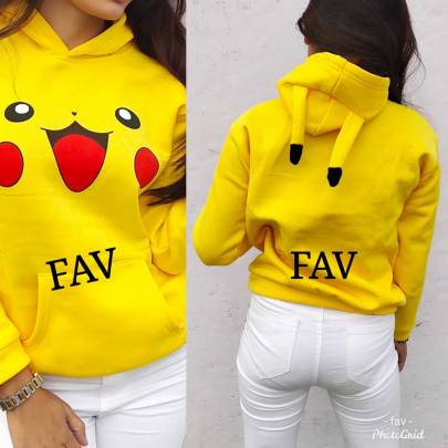 WINTER SPECIAL HOODIES WITH CUTE PIKACHU AND PANDA PATTERN