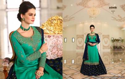 Zubeda Mishti 2 Satin Georgette Embroidered Salwar Suits