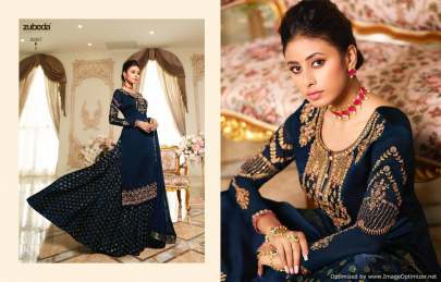 Zubeda Mishti 2 Satin Georgette Embroidered Salwar Suits