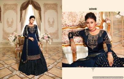 Zubeda Mishti 2 Satin Georgette Embroidered Salwar Suits