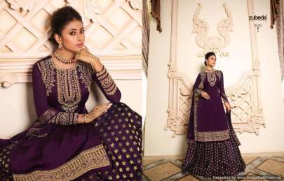 Zubeda Mishti 2 Satin Georgette Embroidered Salwar Suits