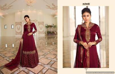 Zubeda Mishti 2 Satin Georgette Embroidered Salwar Suits