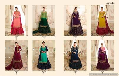 Zubeda Mishti 2 Satin Georgette Embroidered Salwar Suits