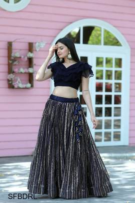 Black Designer Readymade Lehenga-Choli Collections