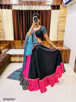 Black Navratri Chaniya Choli Collection Awy