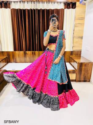 Black Navratri Chaniya Choli Collection Awy