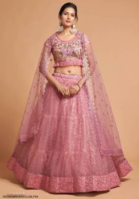 Blush Pink Lehenga Choli From Neo Romantic Vol 2 by Zeel Clothing