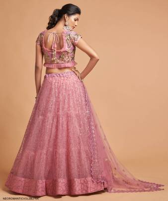 Blush Pink Lehenga Choli From Neo Romantic Vol 2 by Zeel Clothing