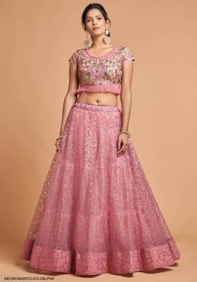 Blush Pink Lehenga Choli From Neo Romantic Vol 2 by Zeel Clothing