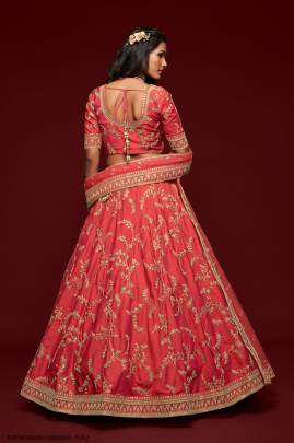 Gajri Art Silk Lehenga Choli From The Modern Vibes Vol 1 by Zeel Clothing