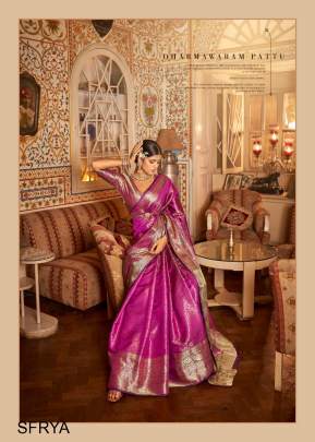 Get The Perfect Look Of Pink Color Saree With Beautiful Kanchivaram Arunima Catalog By Rajpath