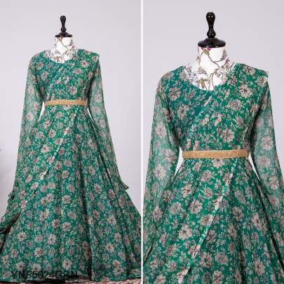 Green Gown Collection For Wedding YNF5024GRN