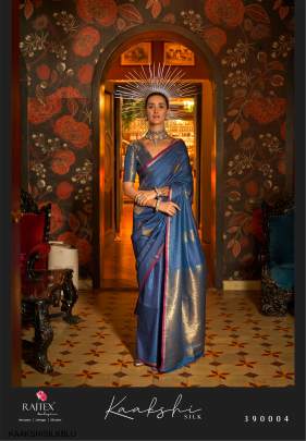 Handwoven Silk Saree in Blue