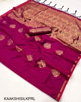 Handwoven Silk Saree in Purple