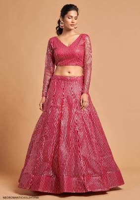 Hot Pink Lehenga Choli From Neo Romantic Vol 2 by Zeel Clothing