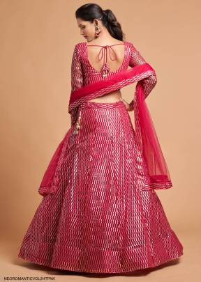 Hot Pink Lehenga Choli From Neo Romantic Vol 2 by Zeel Clothing