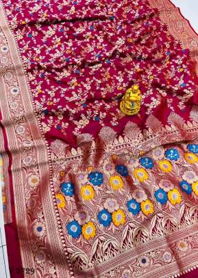 nakshatra silk Extra Ordinary Design Soft Silk Saree In Maroon Color By Surati Fabric