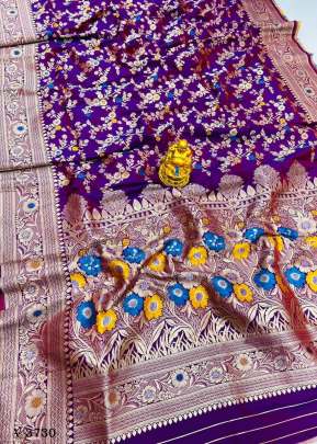 nakshatra silk Extra Ordinary Design Soft Silk Saree In Purple Color By Surati Fabric