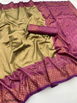 Pink Color Pure Soft Silk Heavy Saree With Zari Pallu