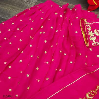 Pink Designer Suit Zari