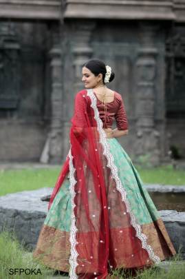 Pista Onam Special Lehenga Choli Collections