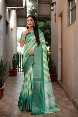 Premium Quality Dola Soft Silk Saree in Light Rama Green