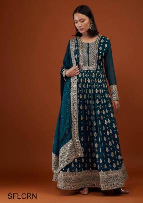 Rama New Designer Embroidery Work FULLY Stitched Fancy Buttons Anarkali