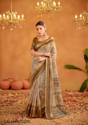 Soft Cotton with Jacquard Border Saree in Dark Yellow