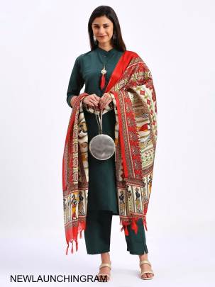 Solid Rama Color Fully Stitched Ethnic Set