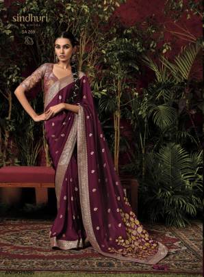 Special Designer Concept Pure Viscose Dola Silk Saree in Maroon