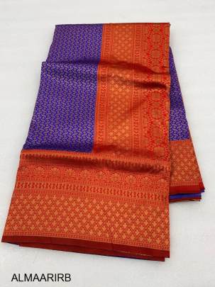 Woven Kanjivaram Banarasi Soft Silk Jacquard  Saree